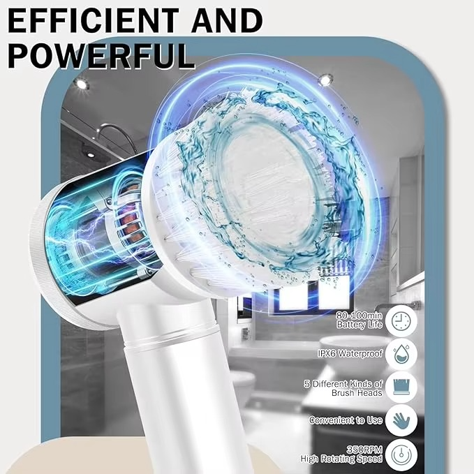 Magic Brush Wireless Battery Cleaning Brush