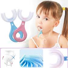 360 Degree U-Shaped Baby Toothbrush [Pack of 2]