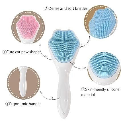Silicone Face Scrubber Exfoliating Brush