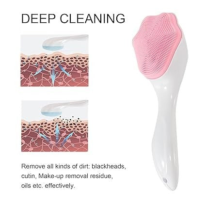 Silicone Face Scrubber Exfoliating Brush